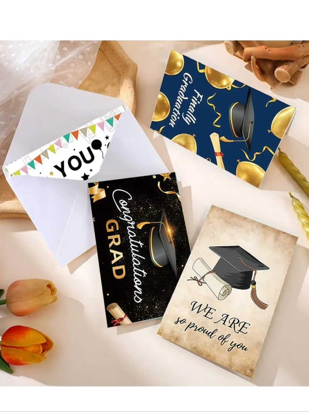Graduation Greeting Cards 6Pc